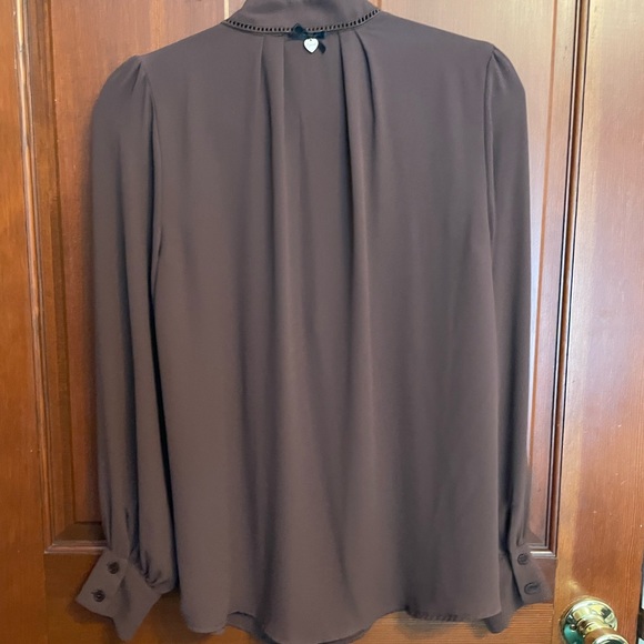 Lynne chocolate brown blouse - Picture 5 of 6